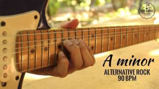 Guitar backing trackJam track in A minor Alternative rock 90BPM [upl. by Annair]