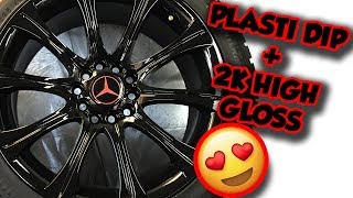 How To Spray 2K High Gloss Plasti Dip Rims [upl. by Ailiec803]