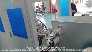 Rapid Test Kit Assembly Machine For Lateral Flow Test Strip Manufacturing  Rapid Test Assembly [upl. by Bremble]