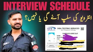 Interview Schedule amp Admit Slip Updtae police spd01 interview [upl. by Llert933]