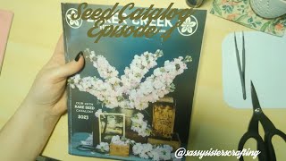 Seed Catalog Episode 4  New episode using seed packets junkjournal artjournal seeds asmr [upl. by Enylrac]