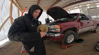 HOW TO CHANGE OIL DURAMAX Prep for Winter Plowing  Front Shocks how to  FIRST TIME IN THE SHOP [upl. by Mori]