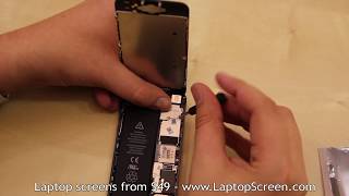 iPhone 5 screen replacement  digitizer glass and LCD reinstallation instructions [upl. by Ahoufe959]