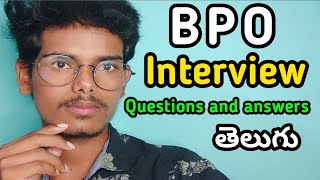 BPO Interview Questions and Answers in Telugu BPO Interview Questions Latest UpdateBPO interview [upl. by Hamer]