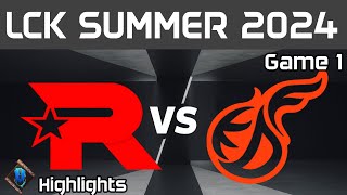 KT vs KDF Highlights Game 1  LCK Summer W8D1 2024  KT Rolster vs Kwangdong Freecs by Onivia [upl. by Salomone]