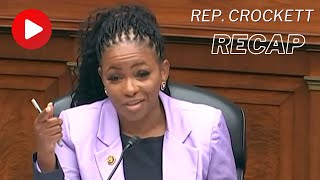 Rep Crockett Debunks FEMA Conspiracy Theories at Oversight Hearing [upl. by Rosabelle]