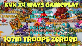 Lords Mobile  KVK X4 WAYS World guide record  27B POINTS KD1 KD2 K4G amp XIX gameplay [upl. by Ileane947]