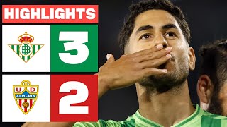 REAL BETIS 3  2 UD ALMERÍA  RESUMEN LALIGA EA SPORTS [upl. by Runkel]