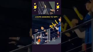 Omg😭 Jhope dances to APT by Rosé and Bruno mars 💖⚡️Bangpink moment after a long time🥹😍 shorts [upl. by Cooper]