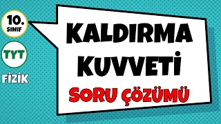 Kaldırma Kuvveti  Soru Çözümü [upl. by Suivatnad995]