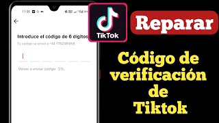 Cómo arreglar el código tiktok de 6 dígitos no recibido  Código do Tik tok [upl. by Nnad]