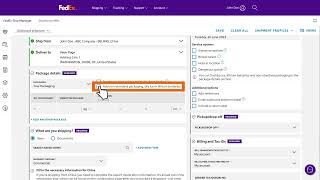 Creating a shipment label using FedEx Ship Manager™ at fedexcom in the Compact View [upl. by Ttelrats499]