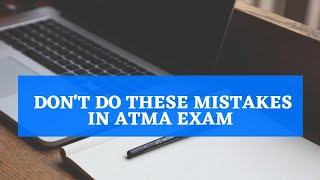 ATMA EXAM  dont do these mistake just before the ATMA exam [upl. by Darice277]