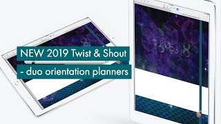 New 2019 Duo Orientation Planners  Landscape and Portrait in One [upl. by Abixah]