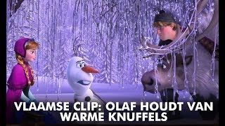 Frozen  Vlaamse Clip Olaf Houdt van Warme Knuffels  Disney BE [upl. by Eiramacissej]