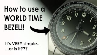 How to use a Wolrd Time bezel  tutorial of one of the simplest and most underrated complications [upl. by Robbin645]