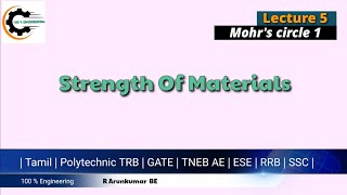 Mohrs circle Explained in tamil  SOM  Polytechnic TRB  Tneb AE [upl. by Yentihw]