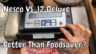 Nesco VS12 Deluxe Food Vacuum Sealer  Really Better Than Foodsaver Demo and Overview [upl. by Reine92]