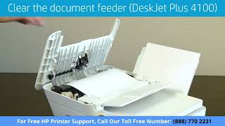 Paper jam troubleshooting for your HP DeskJet printer  HP Printer Setup [upl. by Psyche]