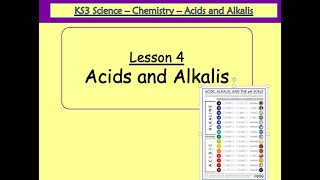 Year 7  Chemistry  Acids and Alkalis [upl. by Hock]