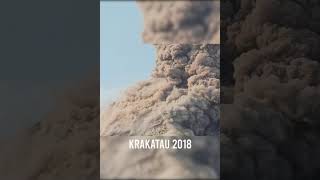 Krakatoa volcano explodes before 2018 Tsunami [upl. by Jaclyn]