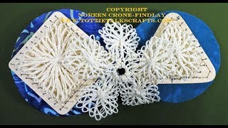 Teneriffe Lace Techniques by Noreen Crone Findlay PIN CUSHION [upl. by Boccaj162]