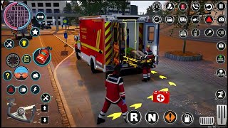 US Ambulance Simulator Games  Ambulance Driving Game 2023  Mobile Gameplay 2 [upl. by Poree306]