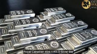 Royal Canadian Mint 1 KILO Silver Bars  Ottawa Bullion Wholesale [upl. by Iccir263]