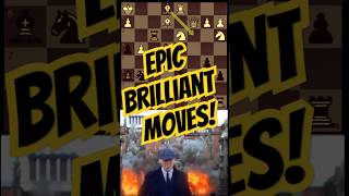 4 Brilliant Moves in 50 Seconds ♟️✨‼️ chess chesscom chessedit blunder sacrifice checkmate [upl. by Gerrie]