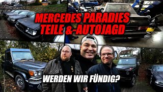 Teile amp Autojagd im Mercedes Oldtimer Paradies  Werden wir fündig [upl. by Ettenal231]