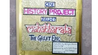 History Project Class 12th CBSE project TopicMahabharat [upl. by Siseneg]