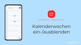 Kalenderwochen einblenden oder ausblenden  OnePlus Android 14  OxygenOS 14 [upl. by Asilana]