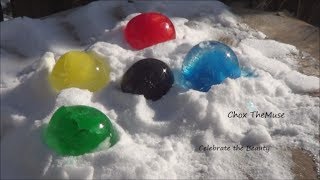 quotFrozen Orbsquot Frozen Water Balloons With Food Coloring [upl. by Aela769]