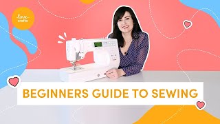 A Beginners Guide to SEWING  How to use a sewing machine [upl. by Nesilla439]