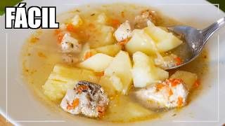 🥔🍲 ¡GUISO DE PATATAS CON PESCADO FÁCIL y DELICIOSO [upl. by Nylireg]