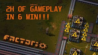 Factorio Timelapse kinda 2h of shitty gameplay in 6 min [upl. by Ruthven]