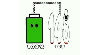 number 148 help to charge battery animation videoanimation numberlore trending battery [upl. by Meensat361]