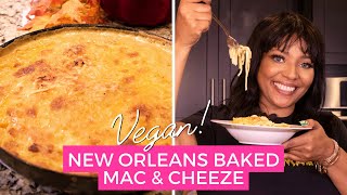 VEGAN New Orleans Baked Mac amp Cheese  Vegan Thanksgiving Recipe Ideas  Chef Joya [upl. by Tiduj]