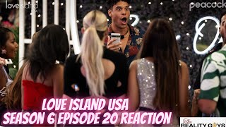 Aaron is in TROUBLE  Love Island USA Season 6 Episode 20 Reaction LoveIslandUSA LoveIsland [upl. by Anairol452]