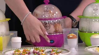 Eggspress Deluxe Egg Cooker w Recipe Book on QVC [upl. by Einapets108]