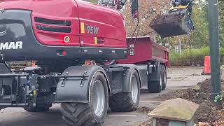 Yanmar B95 W with trailer Hardox [upl. by Epner]