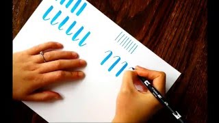 The Beginners Guide to Brush Lettering Basic Strokes [upl. by Tubb]