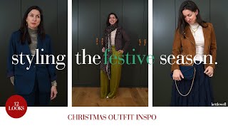 Festive season outfit inspo  12 festiveparty wear outfits  Christmas party Xmas Eve NYE amp more [upl. by Hayotal]