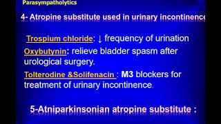 MEDLevel 1NEUI112Parasympatholytic Lecture 6 [upl. by Ayotyal]