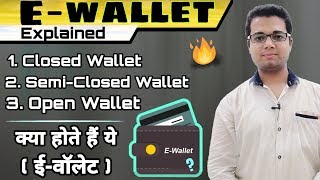 What Is E  Wallet   Closed Wallet  Semi  Closed Wallet  Open Wallet  Three Types Of E Wallet [upl. by Ecnerret]