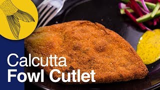 Chicken Cutlet or Fowl Cutlet Recipe—Calcutta Style  Durga Pujo Special  Kolkata Street Food [upl. by Sivam]