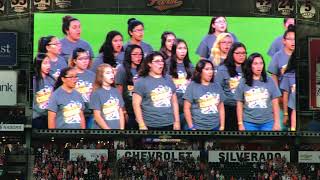 TulosoMidway students sing national anthem at Astros game [upl. by Norwood430]