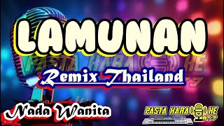 LAMUNAN  Karaoke Koplo Nada Wanita REMIX THAILAND KARAOKE [upl. by Ynnod]