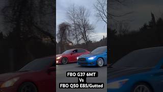 Infiniti G37 vs 37 Q50 automobile viral racing infiniti q50 g37 vq 392 nissan closecall [upl. by Croydon]