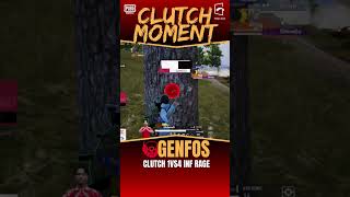 GENFOS CLUTCH 1v4 INFRAGE pmgc pubgmobile clutch pmsl [upl. by Estren]